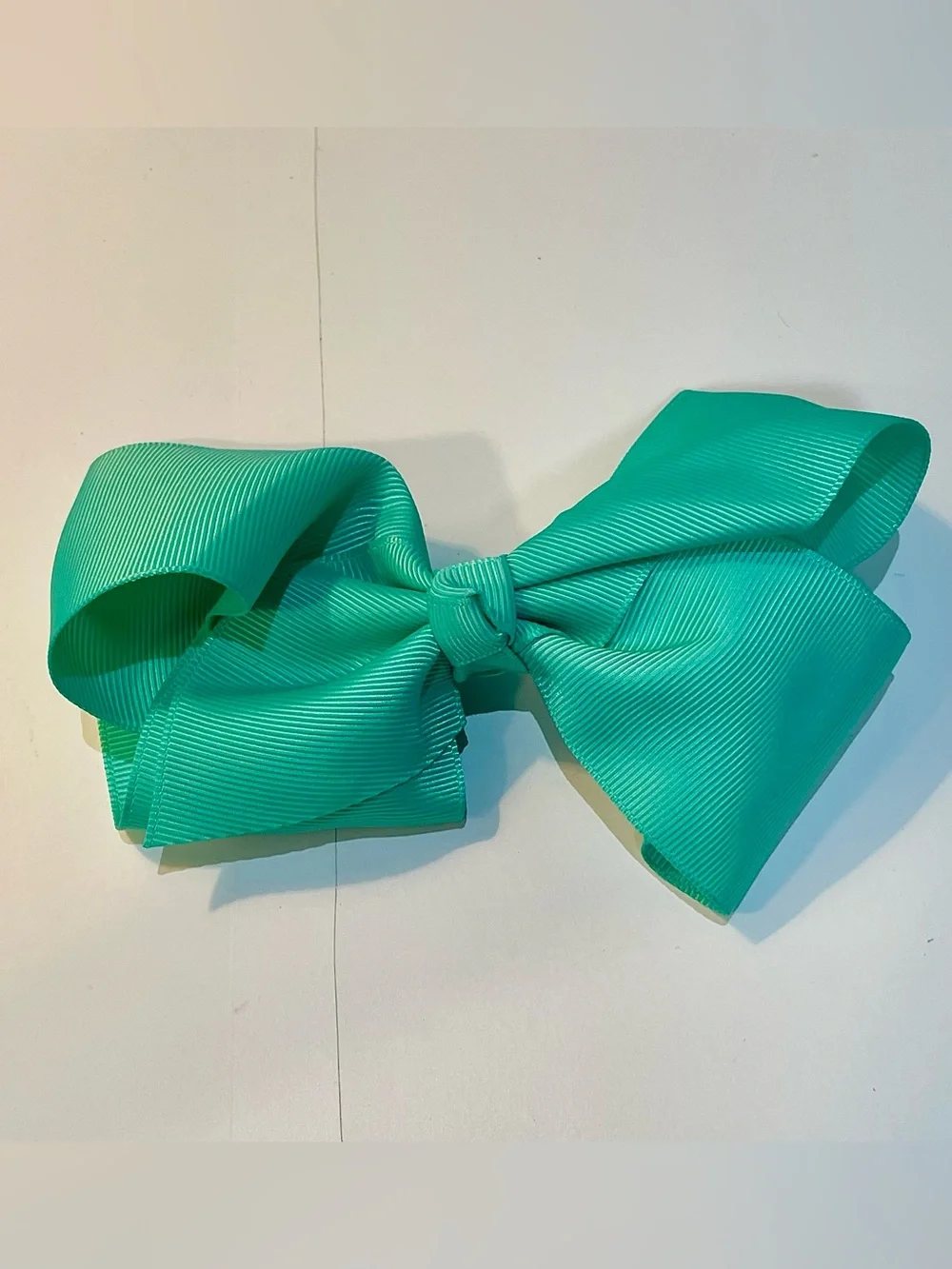 Bundle of 4 hair bows- blue, teal/aquamarine, Easter/peers